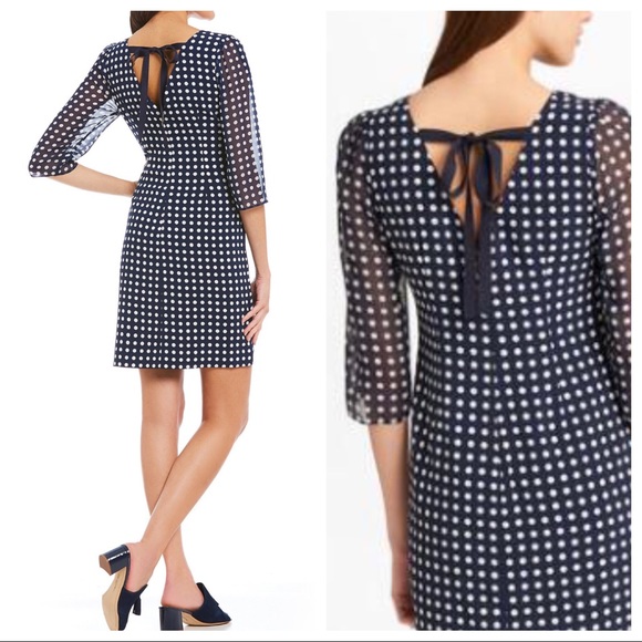 KARL LAGERFELD PARIS Printed Chiffon Shift Dress - Picture 2 of 9